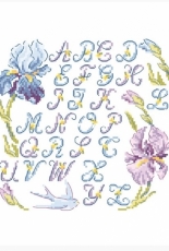 Les brodeuses Parisienne-Petit ABC “Iris”