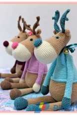 Fuzzpot Lane Designs - Laura Leonard - Rosie and Reggie the Reindeer