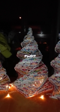 Paper straws three trees