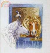 Permin of Copenhagen 12-1117 (Horses in Barn)