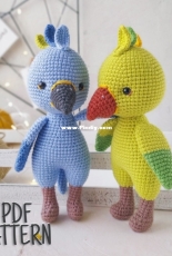 Ro Crochet Designs - Olga Roskoshnaya - Willie the Parrot