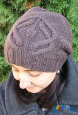 Chocolate Vine Hat by Irina Bil/ Iris Blue Knits -Free