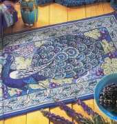 Peacock Rug from Art Nouveau Cross Stitch by Barbara Hammet