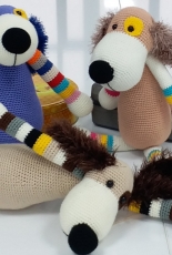 Sweet amigurumi dog