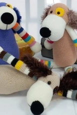 Sweet amigurumi dog