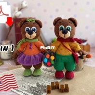 Sovushkin mir toys - Elena Ashlapova - Senya and Esenya the Bears