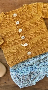 Veggie Patch Cardigan by Lisa Chemery