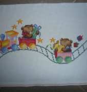 train with bears