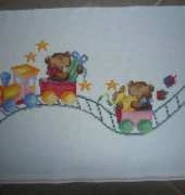 train with bears