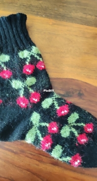 Cherry Socks by Kim Gerrits-Free