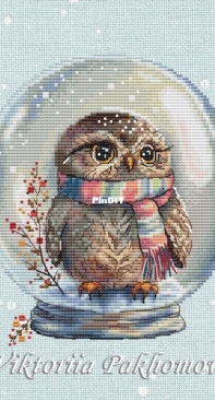Snowglobe With An Owl 2 by Victoria Pakhomova