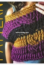 Cozy Creative Crochets - Heather Cummings - Oversized Braided Sweater Tee