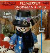 McCalls Flower Pot Snowman & Pals