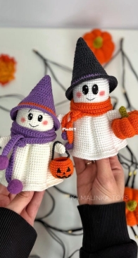 Medvedik Toys Design _ Crochet Pattern Cute Ghost _ English