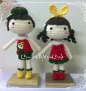 watermelon doll amigurumi