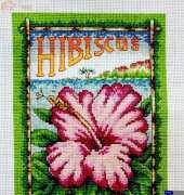 Hibiscus From Russian magazine "Вышитые картины"