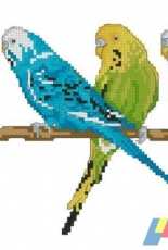 Flight of Fancy - Budgies from cross Stitch Crazy 212