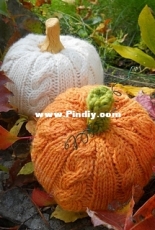 Cable Pumpkin Pattern - Marie Mayhew