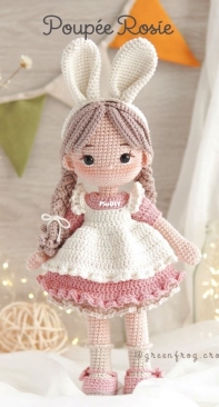 Green Frog Crochet - Thuy Anh - Dang Thuy Anh  - Rosie Doll - Poupee Rosie - French