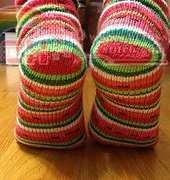 Good Watermelon Socks by Mary Anna Yram -Free