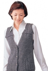 Pierrot Yarns-23-24-21-Cabled Vest-Free
