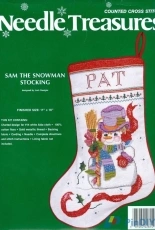 Needle Treasures 2814 Sam the Snowman Stocking