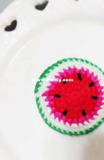 Tu Zhi Xiaojie - Watermelon Slice Brooch - Chinese