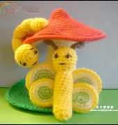 Tilda and Filur - Susanne Fagelberg - Mushroom  Butterfly and Worm