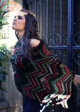 Feza Yarns-Alp Premier Zig Zag Poncho-Free