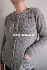 Mirkwood Cardigan by Susanna Winter - talvi knits - English-Finnish