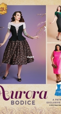 Charm Patterns - Aurora Bodice - Size 2-20 + Size 18-34