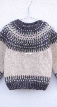 Badger Sweater - Child by Anne Ventzel - English, Danish