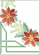 Zweigart Poinsettia Tablecloth xsd + pcs