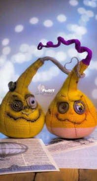 Sweet Peas Crochet Art - Patrycja Janowska - Halloween Pumpkin - Russian - Translated