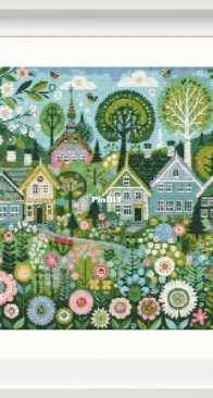 TAM Stitch Designs - Whimsical Village -
