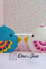 One and Two Company  - Carolina Guzman - Bliss the Bird Pillow