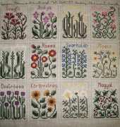 The drawn thread - A year of flowers - Kész! :)