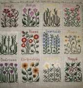 The drawn thread - A year of flowers - Kész! :)