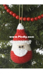 Yarninspirations - Lily Sugarn Cream - FDLL0300 - Santa Ornament - Free