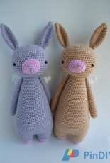 Little Bear Crochets - J. A. Poolvos- Rabbit With Wings - Dutch
