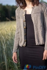 Claudette Cardigan by Daniela S./greenxbird-German-Free