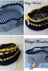 Krissys Wonders- Large Moses Basket with Lacey Heart Applique or Monogram