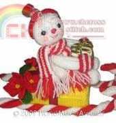 HandMadeAwards-Snow Child On Christmas Sleigh by Loly Fuertes