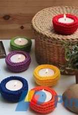 CrazyFoxDesign – Sabrina Romiti -Rainbow tealight holders- free
