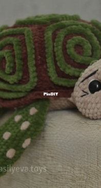 Vasilyeva toys - Anna Vasilyeva - Decorative Cushion Toy Plush Turtle - Free