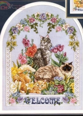 Janlynn 125-159 Welcome Cats by Donna Vermillion Giampa XSD