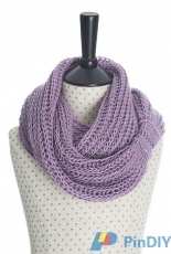 Meringue Hand Knitted Cowl by Alla Koval/FaveCrafts-Free