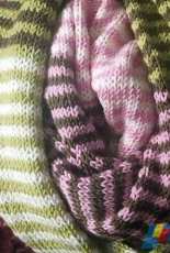Quintessential Knits-Ice Cream Stripe Cowl by Judith Quinton-Free