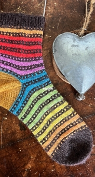 Love Lights Socks by Barbara Nalewko-Free