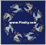 Eva Rosenstand & Clara Weaver 12-4520 (12-4565) Angels table cover red (blue)
